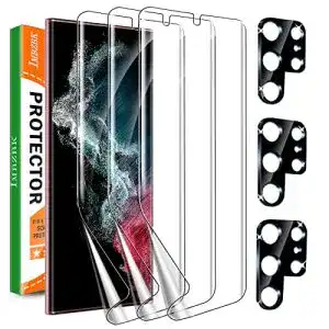 Panzerglas für Samsung Galaxy S22 Ultra – TPU Schutzfolie mit Kameraschutz