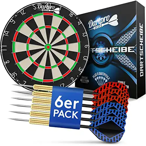 Dartscheiben DartPro – Dartscheibe mit Pfeilen im Set