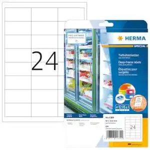 Gefrieretiketten Herma 4389, selbstklebend, 600 Stück, 66 x 33,8 mm