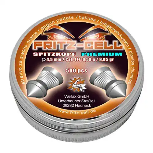 Luftgewehrmunition Weilax 500 Spitzkopf Diabolos 4,5mm