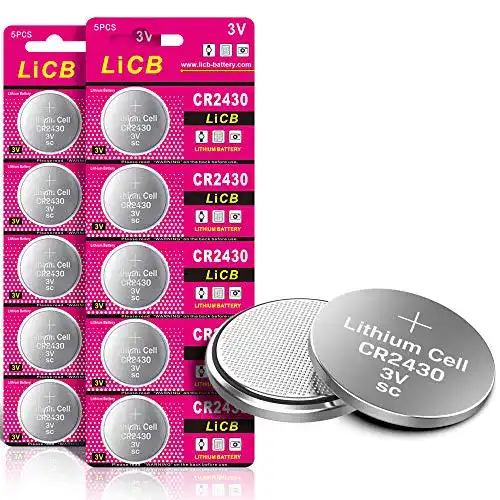 CR2430 Lithium Knopfzellen 10 Stück 3V Batterien von Licb