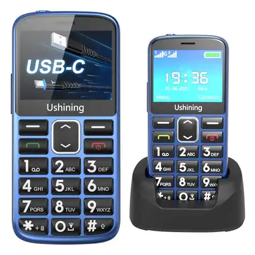 Seniorenhandy ukuu ohne Vertrag mit großen Tasten und 2,3 Zoll Display