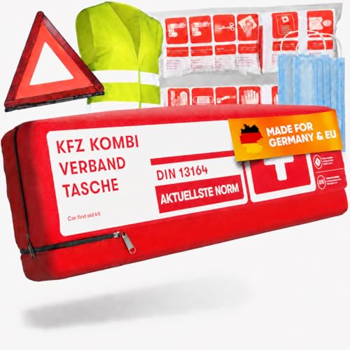 Warndreieck Purahelp KFZ Kombitasche mit Beatmungstuch DIN 13164