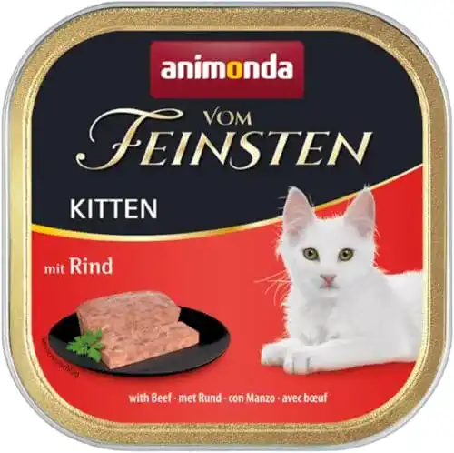 Animonda Nassfutter Katze Vom Feinsten Kitten mit Rind 32 x 100 g