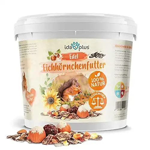 Eichhörnchenfutter Ida Plus Edel – 1000 g – Natürliche Mischung