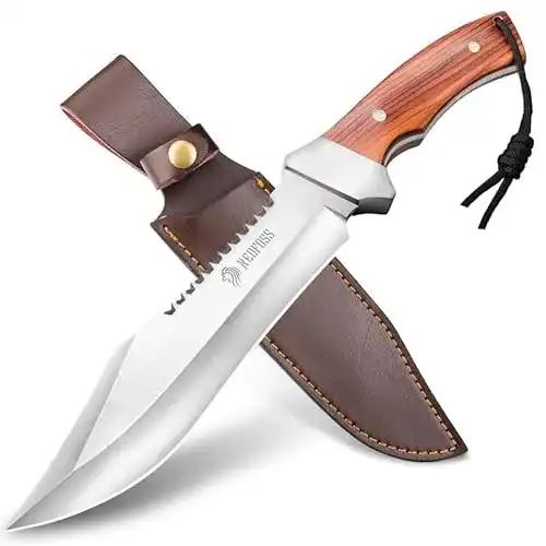NedFoss Jungle-King Outdoormesser 33 cm mit Holzgriff