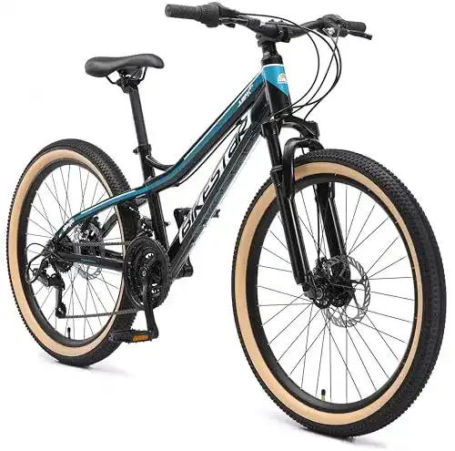 Bikestar Alu Mountainbike für Jugendliche 24 Zoll mit Shimano Schaltung