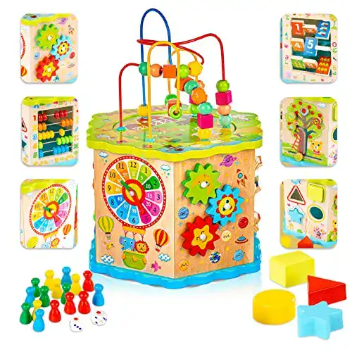 Motorikwürfel Green Series – Motorikspielzeug für Kinder ab 1 Jahr