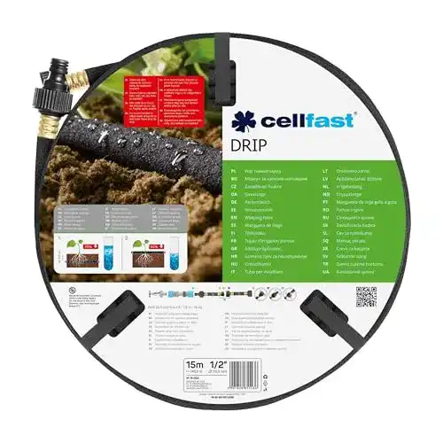 Perlschlauch Cellfast Tropfschlauch 1/2 Zoll 15 Meter 3-teiliges Set
