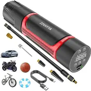 Elektrische Fahrradpumpe ZOVHYYA Akku Luftpumpe 150 PSI