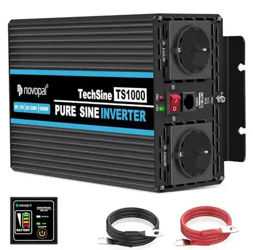 Sinus-Wechselrichter Novopal 1000W für reinen Sinusstrom