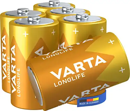 Varta D-Batterien Mono, 6er Pack, Longlife, Alkaline