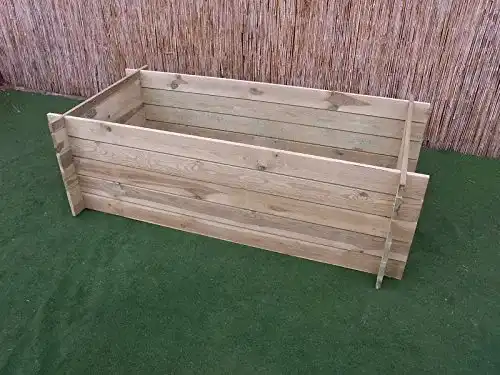 Hochbeet aus Holz von BIHL Stabiler Komposter für den Garten