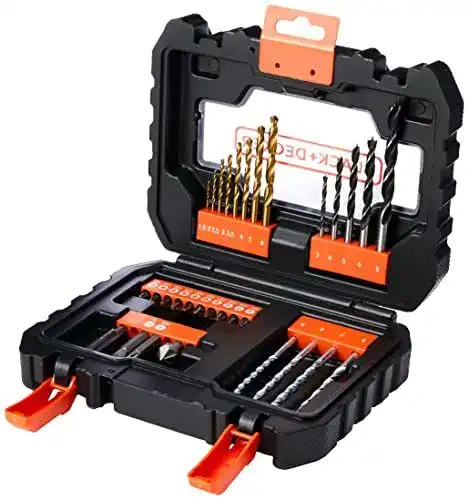 Black+Decker 31-teiliges Bohrer-Set für verschiedene Materialien