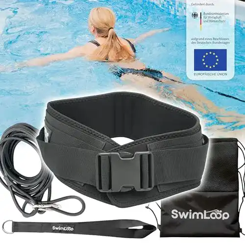 Schwimmgurt für Pool mit elastischen Gummibändern für Widerstandstraining
