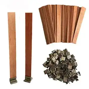 Holzdocht Joyfeel 100 Stück für Kerzenherstellung und DIY