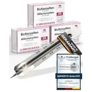 Kosmetex 600x sterile Blutlanzetten für präzise Anwendungen