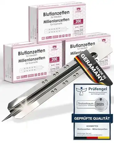 Kosmetex 600x sterile Blutlanzetten für präzise Anwendungen