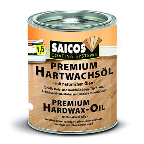 Hartwachsöl Saicos Premium 3200 Seidenmatt farblos 0,75 Liter
