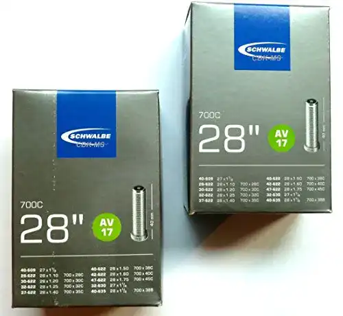 Fahrradschlauch 28 Zoll Schwalbe AV17 28 x 1,2-1,75 mit Autoventil