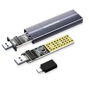 M.2 Gehäuse Anyoyo für NVME und SATA SSD, USB 3.2 Gen 2 10 Gbps