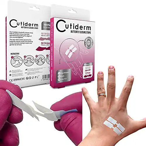 Klammerpflaster Cutiderm 100 Stück Wundnahtstreifen