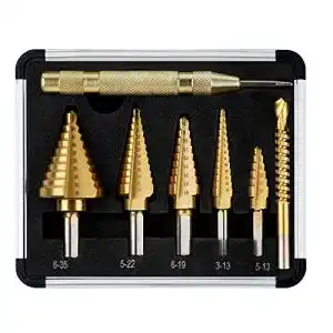 Stufenbohrer Set flintronic, 5 Stück mit verschiedenen Durchmessern