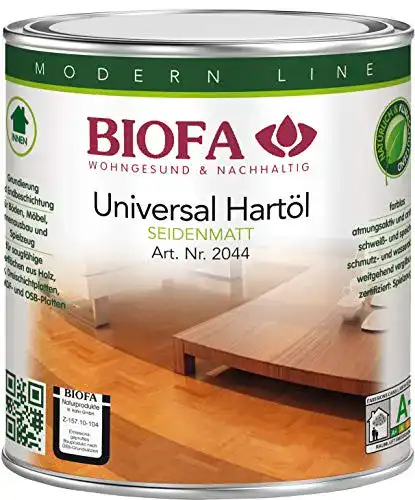 Hartöl Biofa Universal seidenmatt 0,375 L für Holzschutz