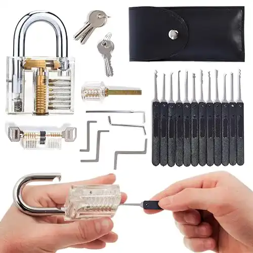 Lockpicking-Set Lock Cowboy, 30-teiliges Set zum Schlossöffnen