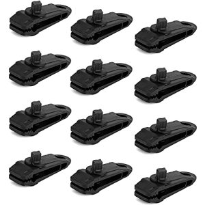 Planenclips Luter 12-teiliges Set mit Verriegelungsclips für Planen