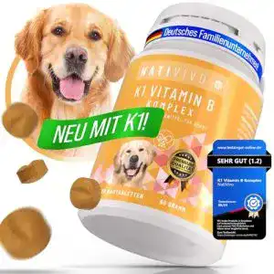 Vitamin B Komplex für Hunde Nativivo K1 120 Tabletten
