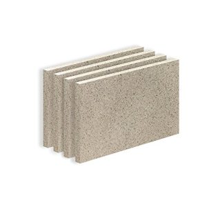 Schamottsteine von Baustoffe-Walter als Vermiculite Schamotte Ersatz, 4 Platten