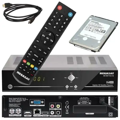 Twin-SAT-Receiver Megasat HD 935 Twin V2 mit Aufnahmefunktion und Ethernet