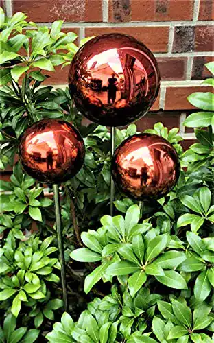 Rosenkugel Set Jürgen Bocker Gartenambiente 3er Set 15-10-10 cm Edelstahl
