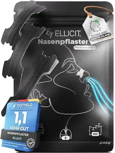 Nasenpflaster gegen Schnarchen Ellicit 30er Pack Schwarz