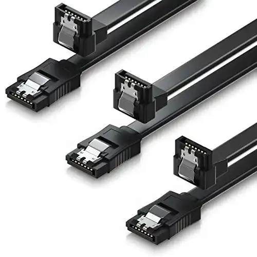 SATA Kabel deleyCON 3 Stück 50cm SATA III Datenkabel für HDD und SSD