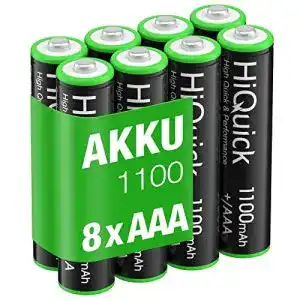HiQuick Micro AAA Ni-MH Akku 1100mAh wiederaufladbar