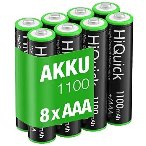 HiQuick Micro AAA Ni-MH Akku 1100mAh wiederaufladbar