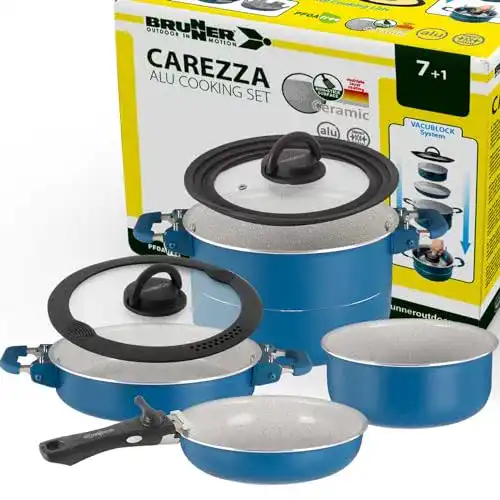 Keramik Topfset Brunner für Camping und Outdoor-Kochen