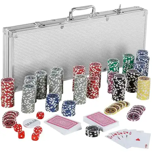 Pokerkoffer von Games Planet mit 500 Laser-Chips