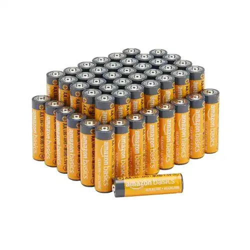 Amazon Basics AA-Alkali-Batterien 1,5 V, 10 Jahre lagerfähig, 48 Stück