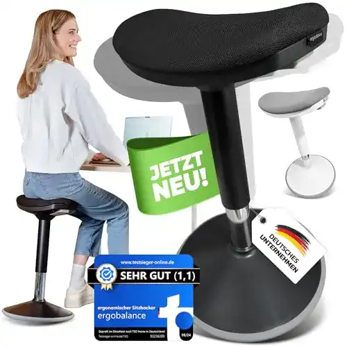 Wackelhocker Ergobalance mit innovativer Sitzfläche für aktives Sitzen