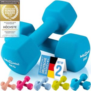 Hanteln 5 kg 2er Set aus Neopren für Fitness und Krafttraining
