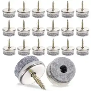 Filzgleiter zum Schrauben Yoosso 40 Stück 22 mm für Möbel
