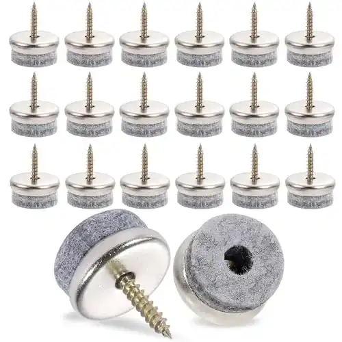 Filzgleiter zum Schrauben Yoosso 40 Stück 22 mm für Möbel