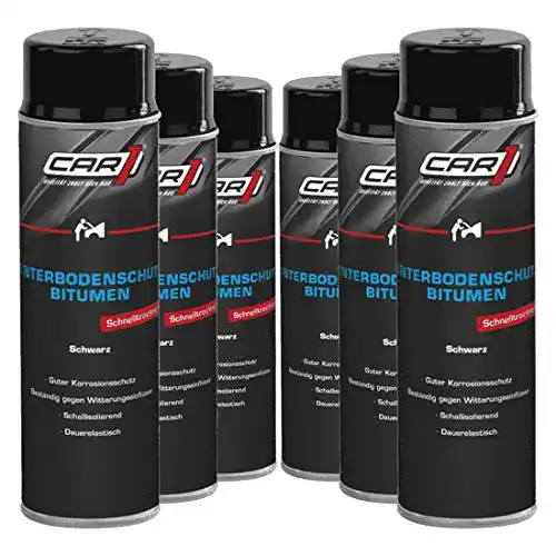 Unterbodenschutz Car1 6 x 500 ml schwarz Bitumen