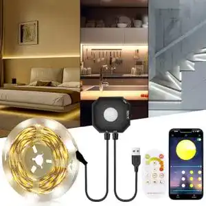 LED-Streifen mit Bewegungsmelder und Fernbedienung, 5m