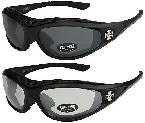 Motorradbrillen X-Cruze 2er Set von Choppers