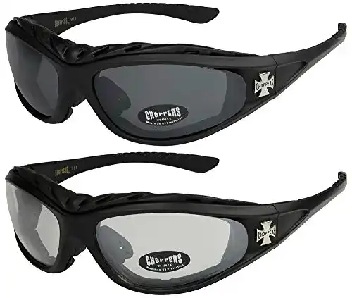Motorradbrillen X-Cruze 2er Set von Choppers