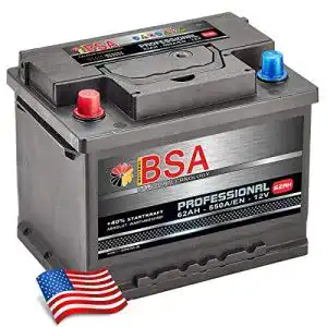 Autobatterie 62 Ah BSA Battery für US Fahrzeuge mit 550A